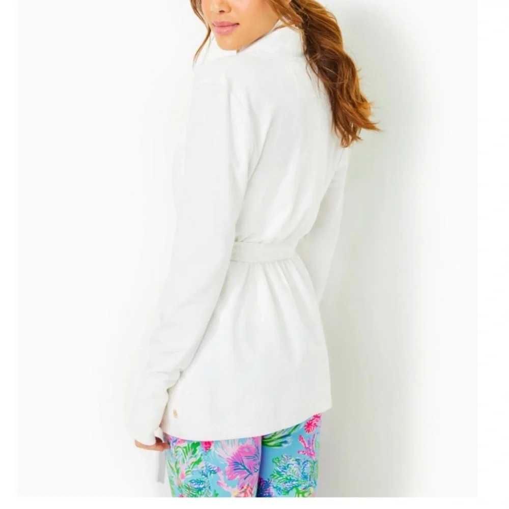 NWT Lilly Pulitzer Caspain Wrap Resort White - Picture 2 of 2